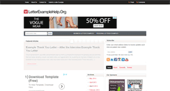 Desktop Screenshot of letterexamplehelp.org